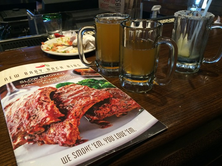 Chili's beer and menu